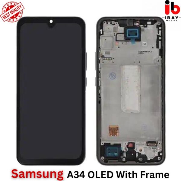 Samsung A34 OLED With Frame - ibay mobile