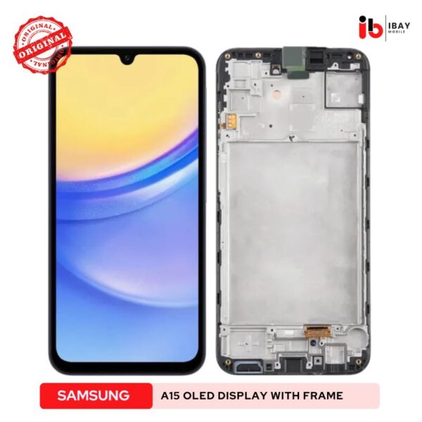 samsung a15 oled display with frame