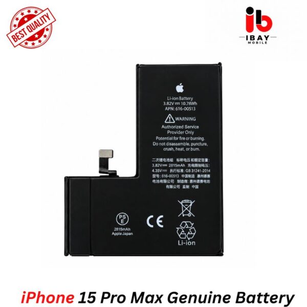 iPhone 15 Pro Max Genuine Battery - ibay mobile